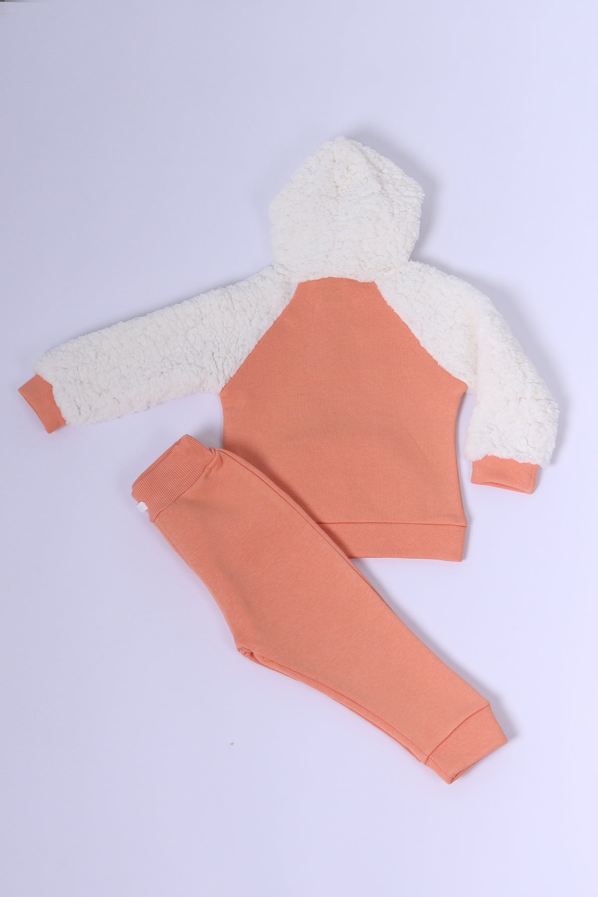 BEBEK PELUŞ EŞOFMAN TAKIMI BASKILI ÇITÇITLI D38