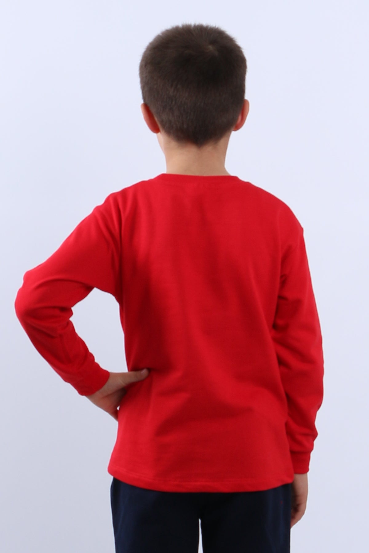 ÇOCUK YILBAŞI SWEAT NOEL BABA VE KAR TANESİ BASKILI RİBANALI E29