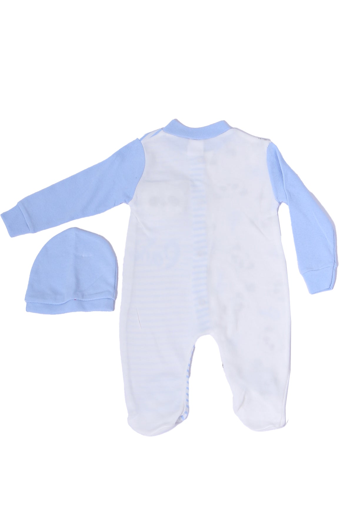 ERKEK BEBEK TULUM ŞAPKALI PANDA BASKILI ÇITÇITLI D6