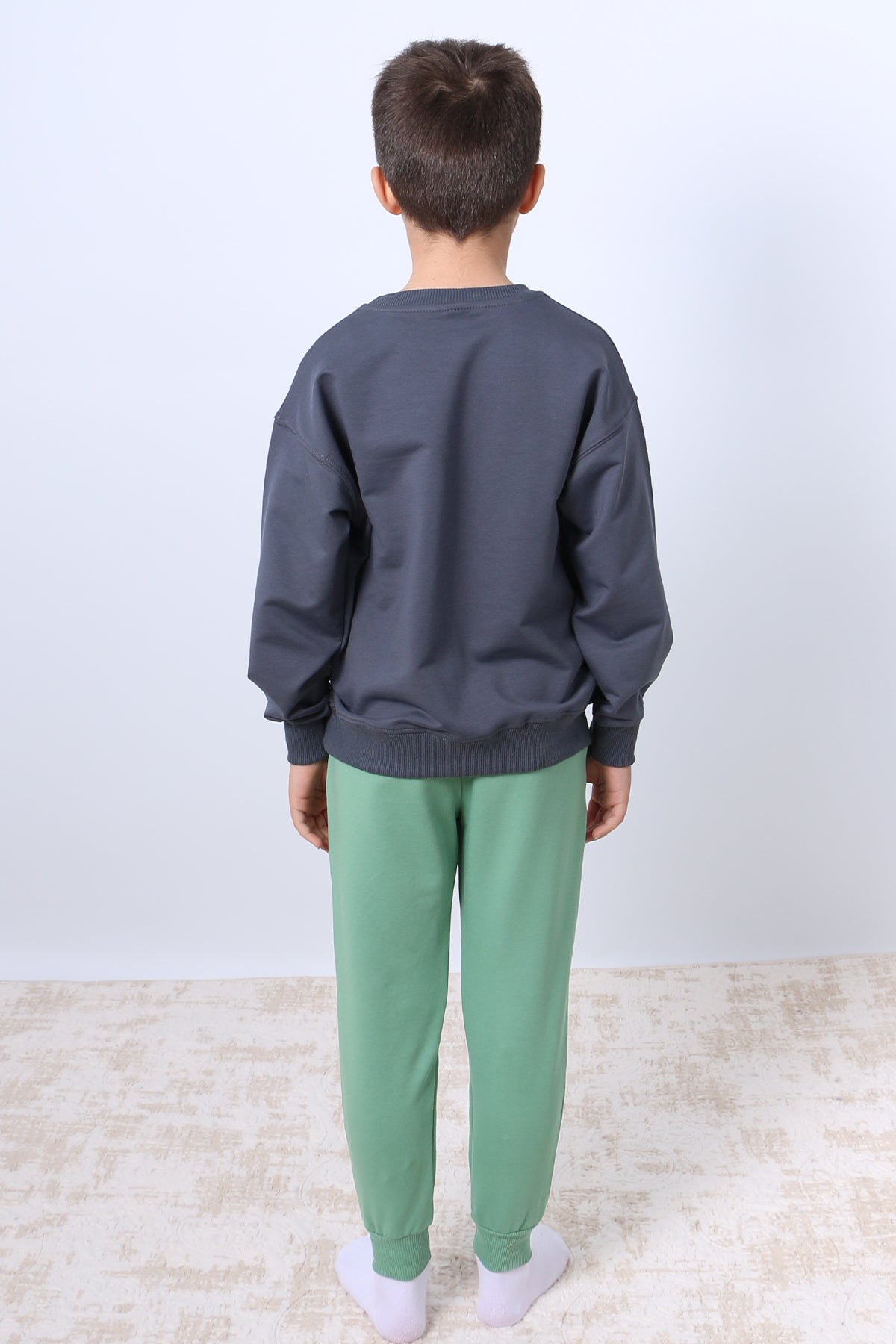 ERKEK ÇOCUK EŞOFMAN TAKIMI KARAKTER BASKILI RİBANALI F4