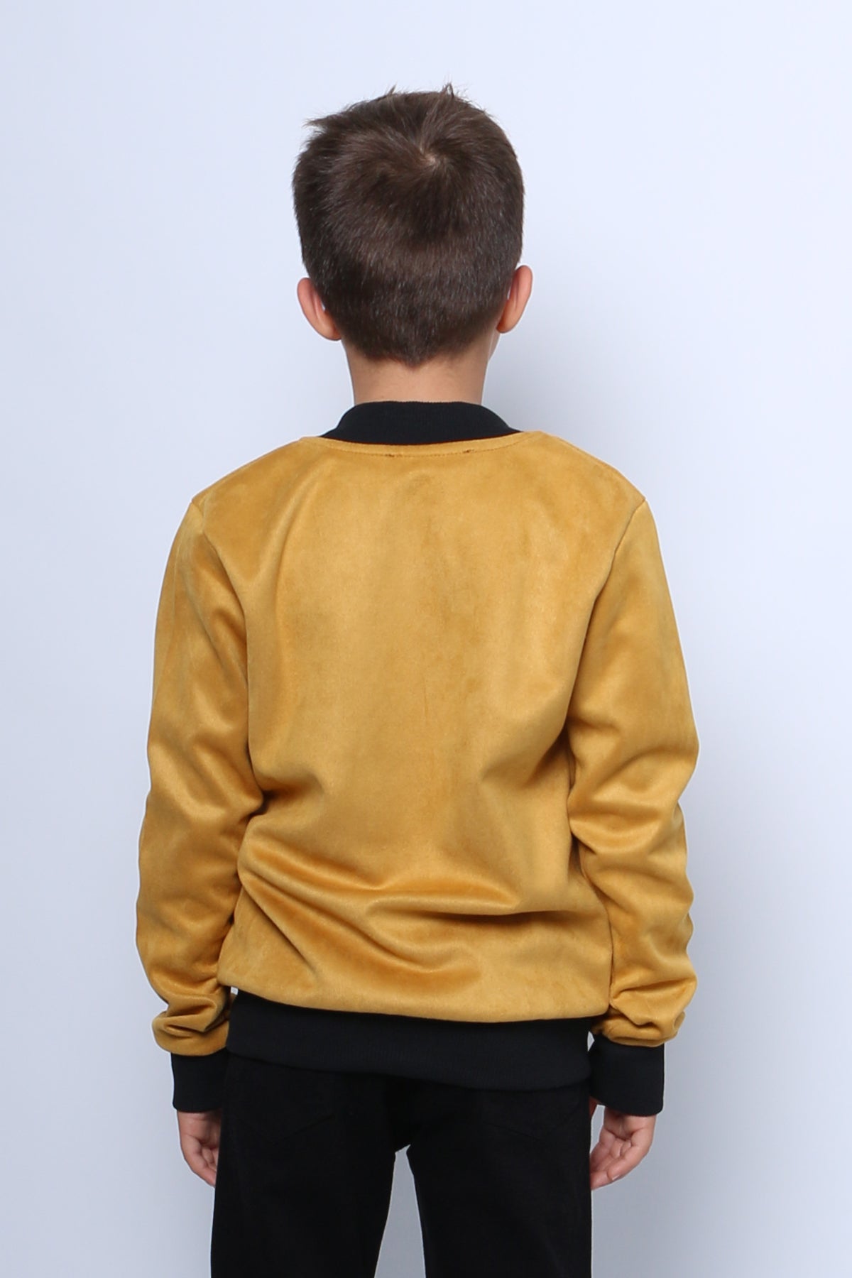 ERKEK ÇOCUK KOLEJ CEKET FERMUARLI BASKILI CEPLİ C31