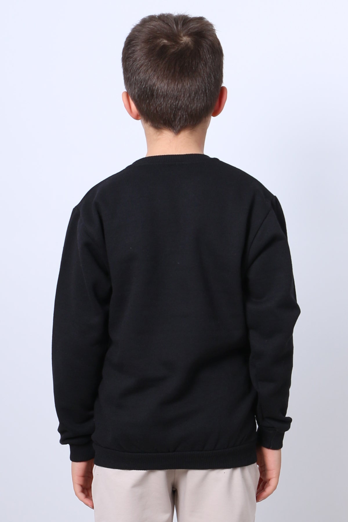 ERKEK ÇOCUK ŞARDONLU SWEAT KARAKTER BASKILI RİBANALI E34