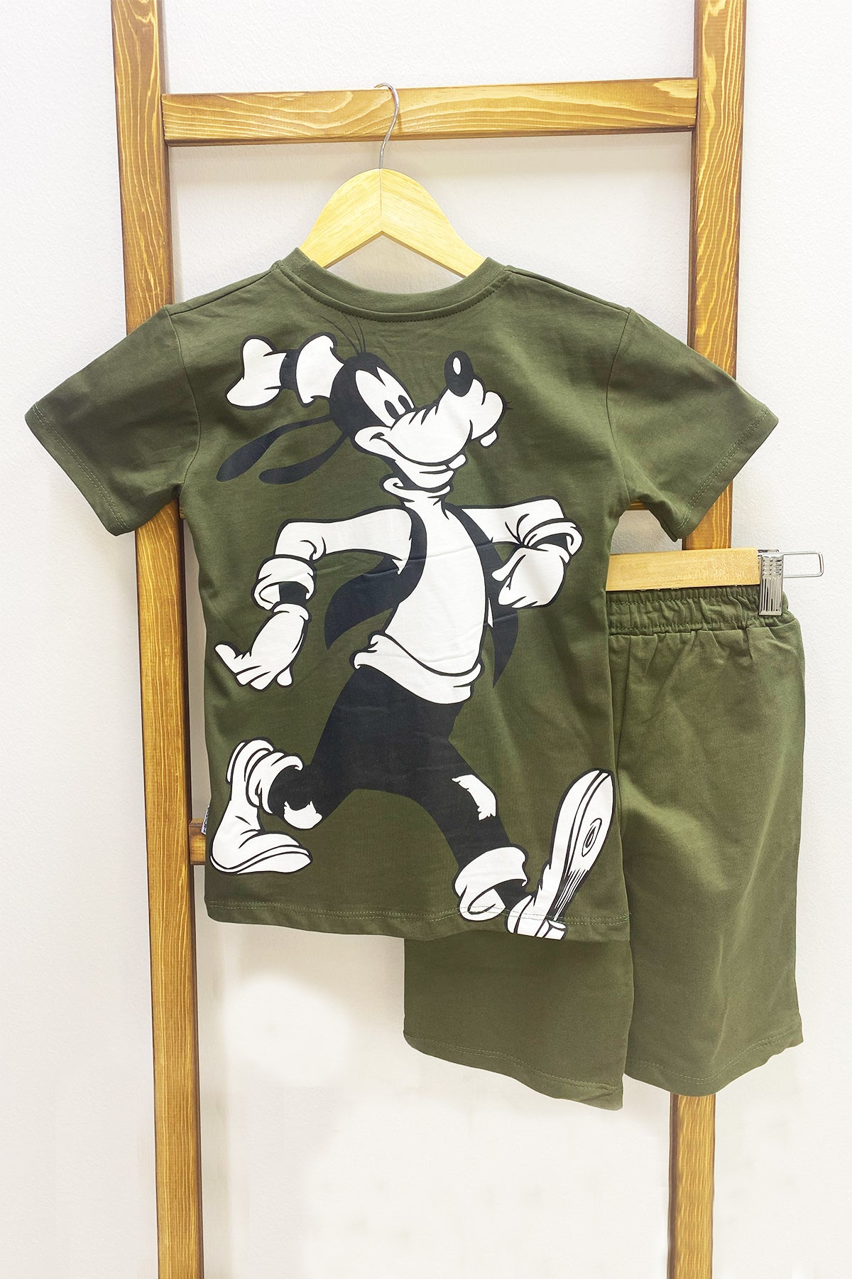 ERKEK ÇOCUK ŞORTLU TAKIM SIRT BASKILI BİSİKLET YAKA F14