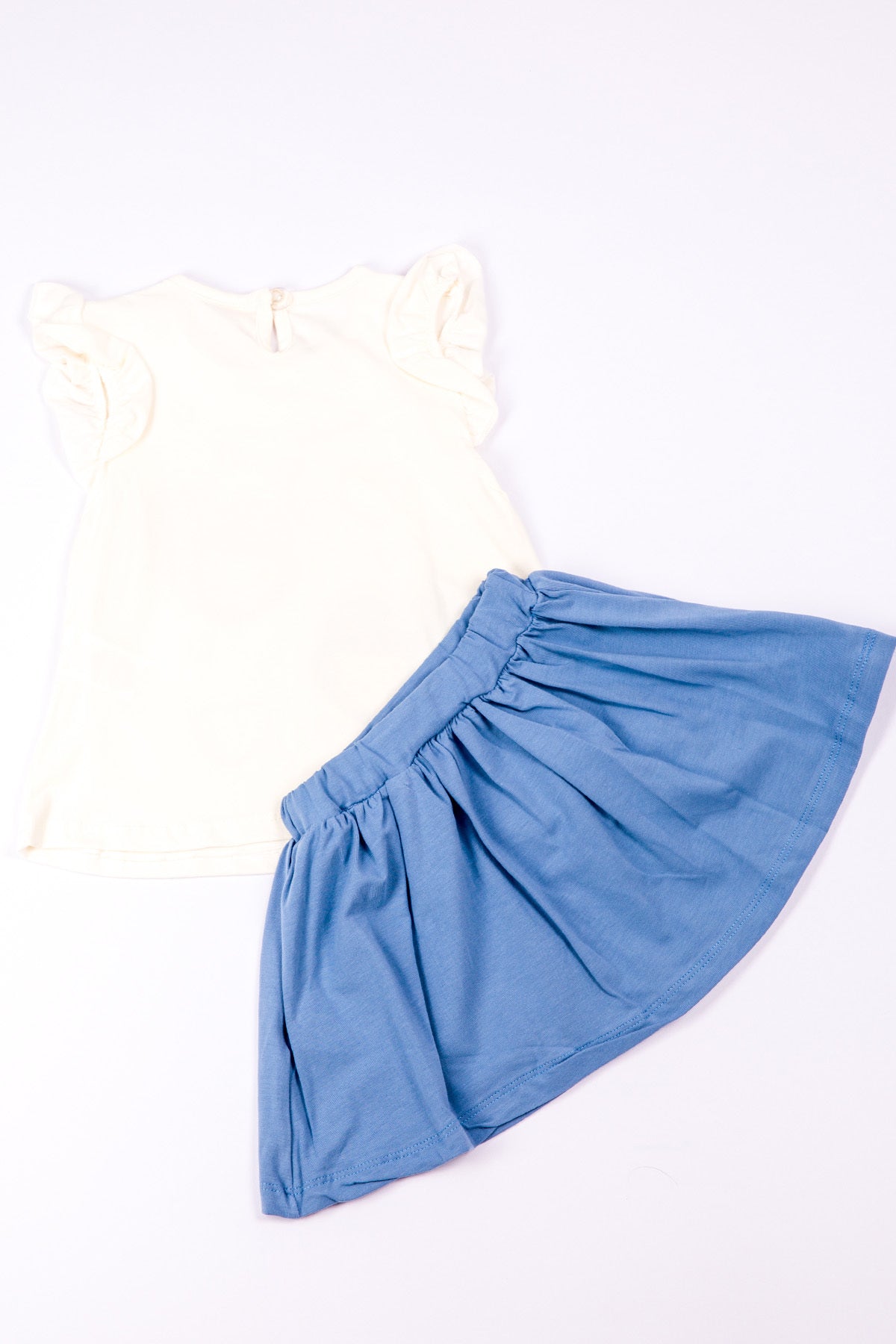 KIZ ÇOCUK ETEKLİ TAKIM AYICIK BASKILI B8