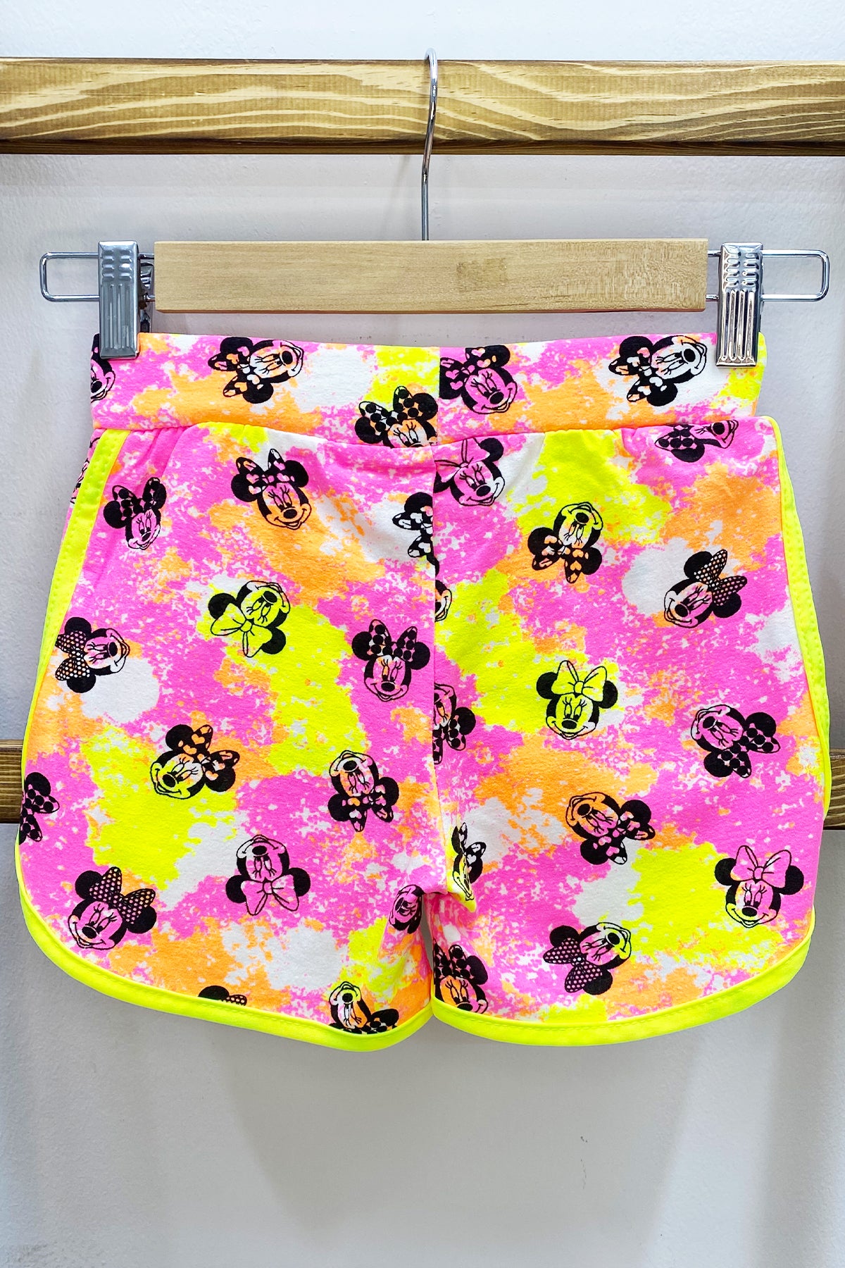 KIZ ÇOCUK ŞORT BASKILI FİYONKLU BELİ LASTİKLİ A22