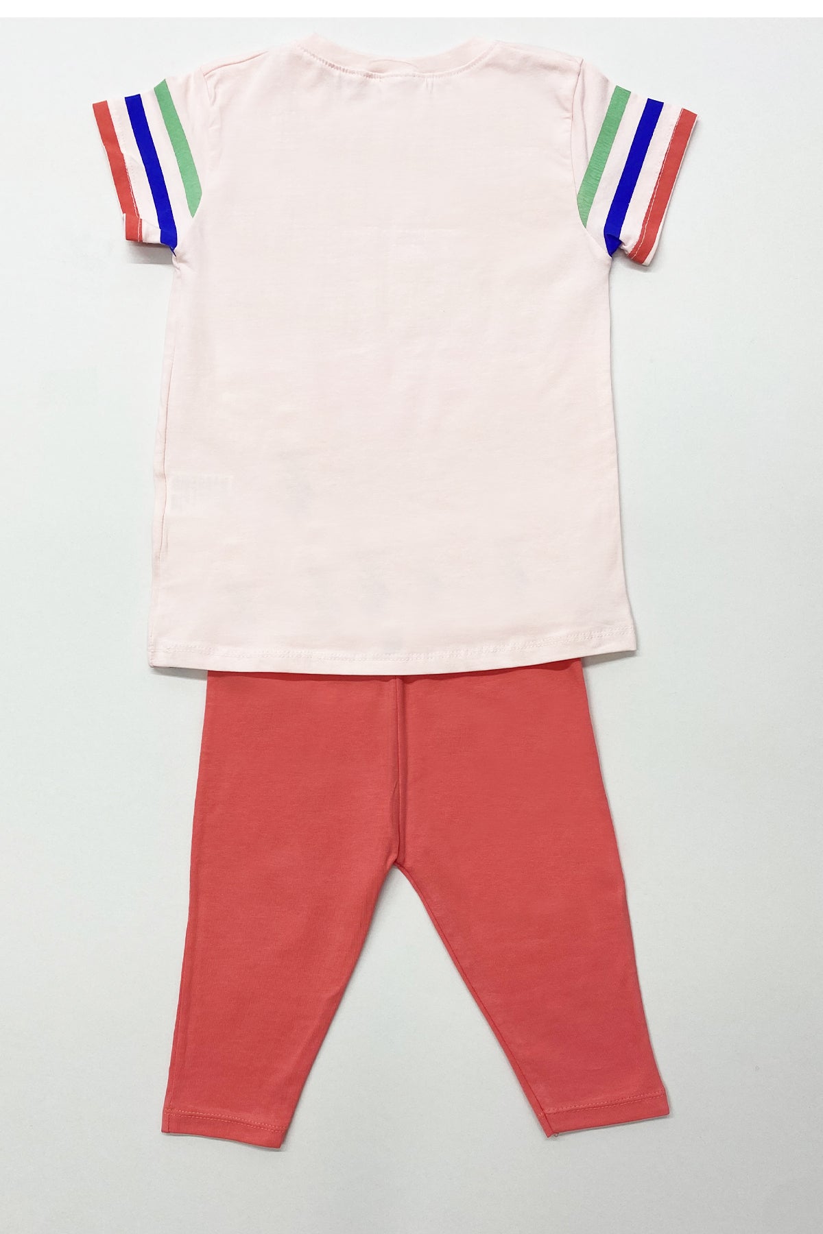 KIZ ÇOCUK KAPRİ TAYTLI TAKIM HARF BASKILI A61