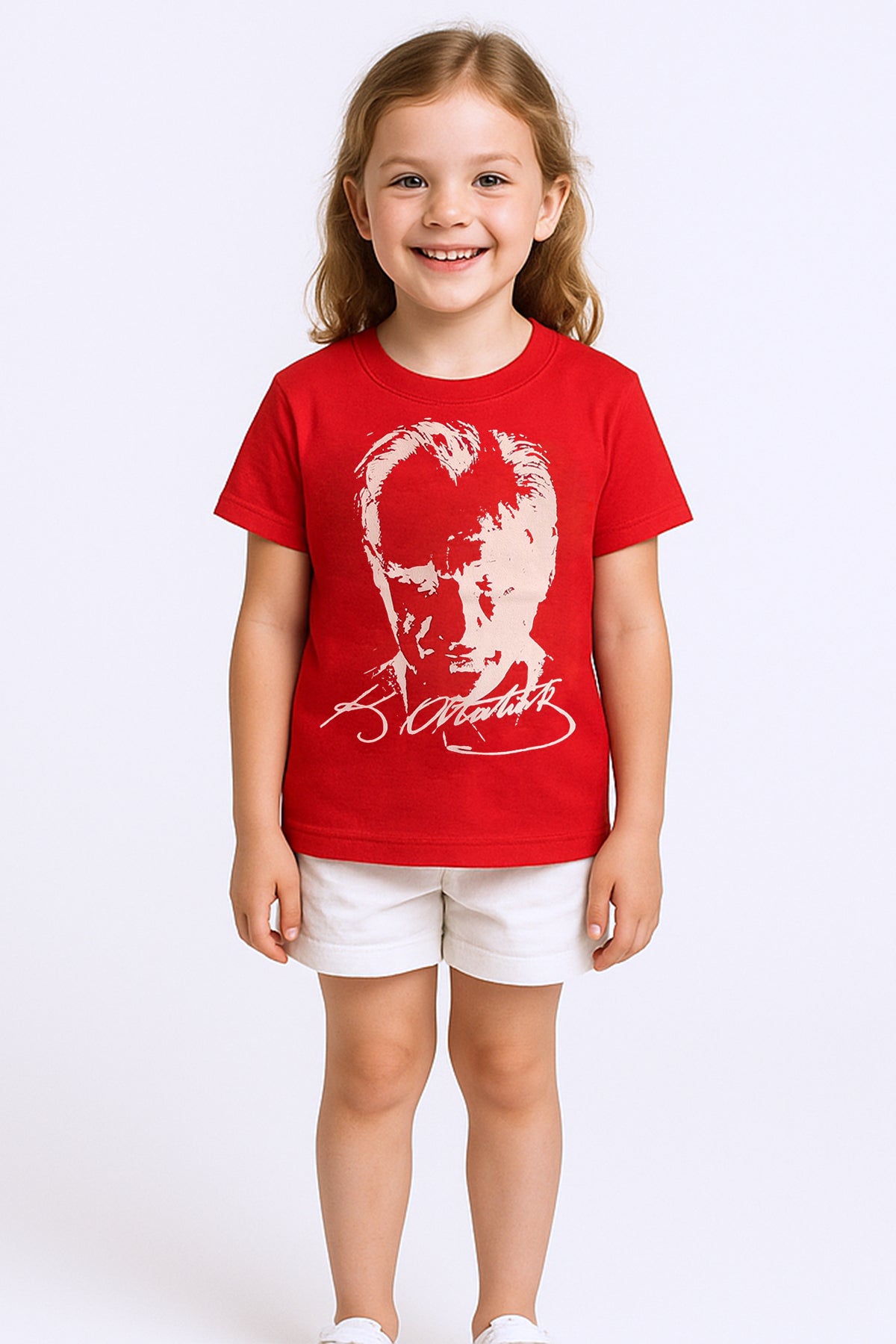 ÇOCUK ATATÜRK AYYILDIZ BASKILI TSHİRT KISA KOLLU A62