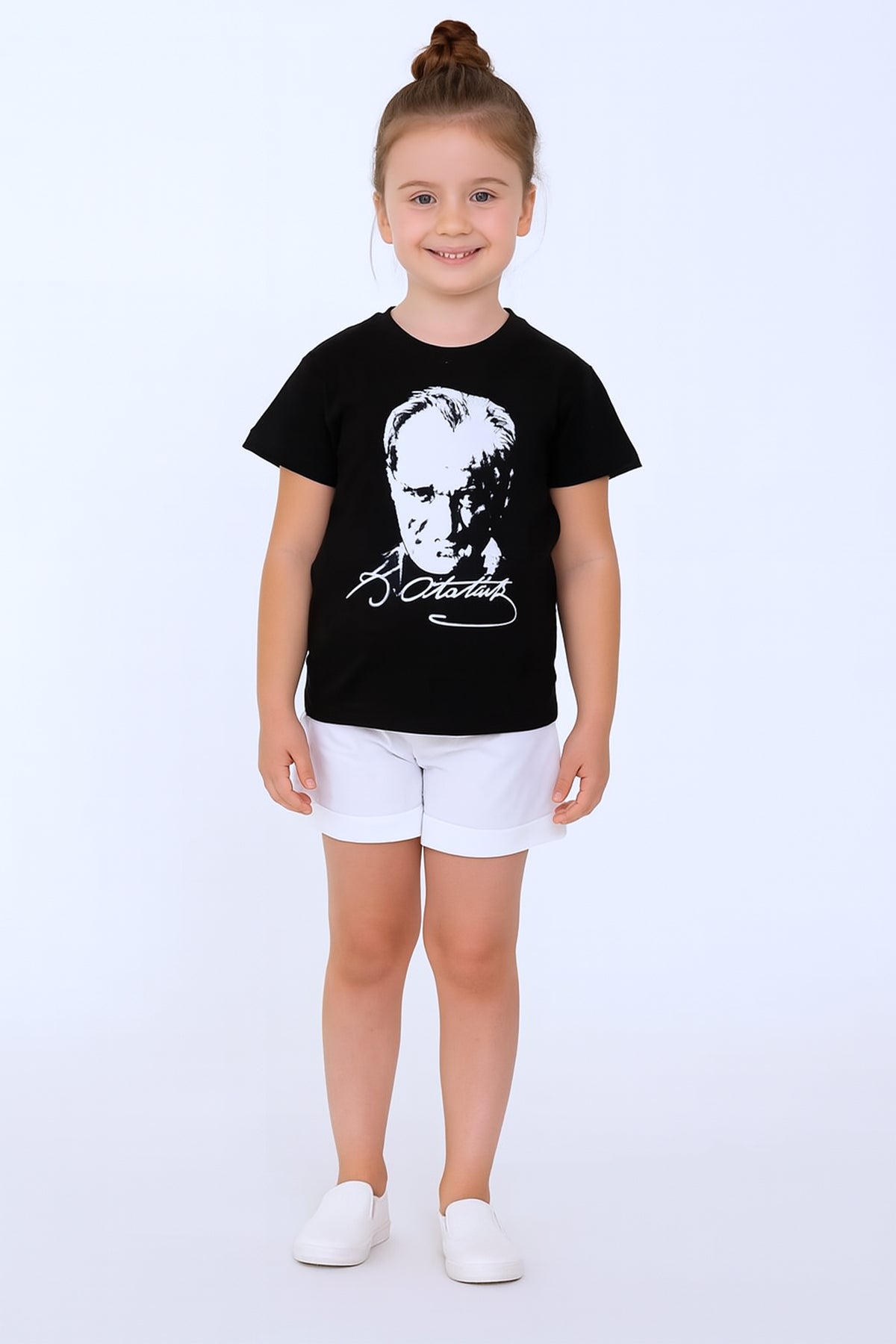 ÇOCUK ATATÜRK AYYILDIZ BASKILI TSHİRT KISA KOLLU A62
