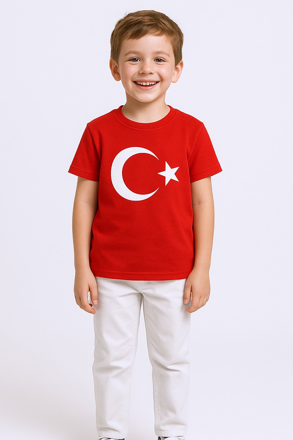 ÇOCUK ATATÜRK AYYILDIZ BASKILI TSHİRT KISA KOLLU A62
