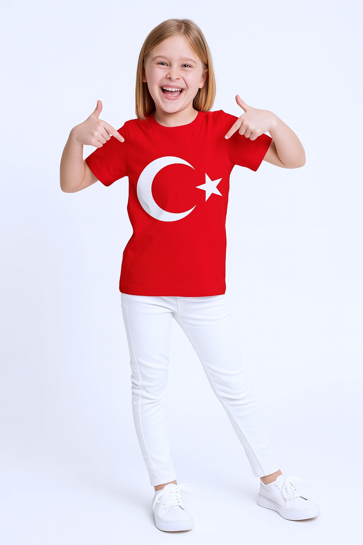 ÇOCUK ATATÜRK AYYILDIZ BASKILI TSHİRT KISA KOLLU A62