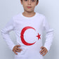 ÇOCUK AYYILDIZ BASKILI TSHİRT UZUN KOLLU A57