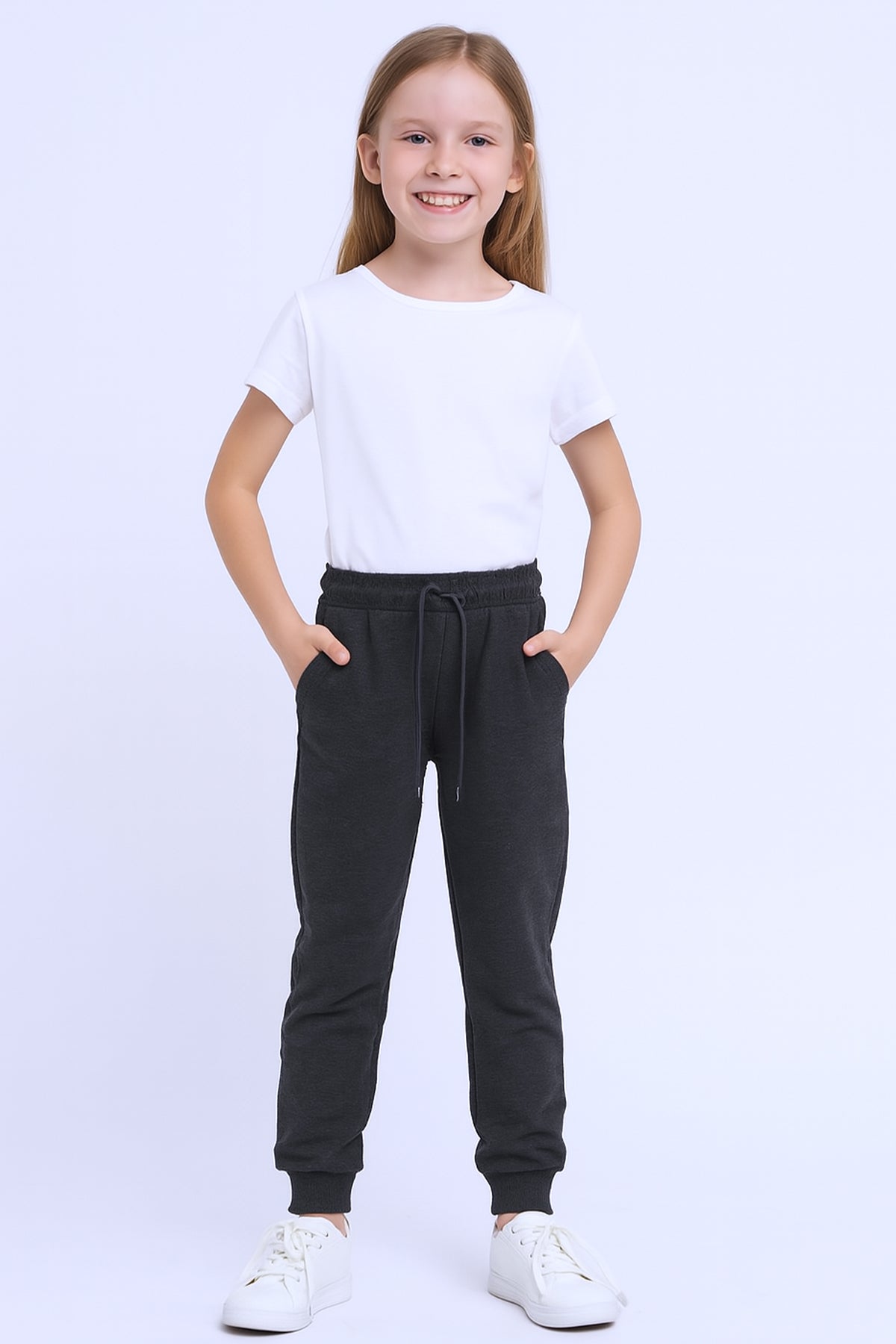 ÇOCUK UNİSEX OKUL EŞOFMAN ALTI RİBANALI C8