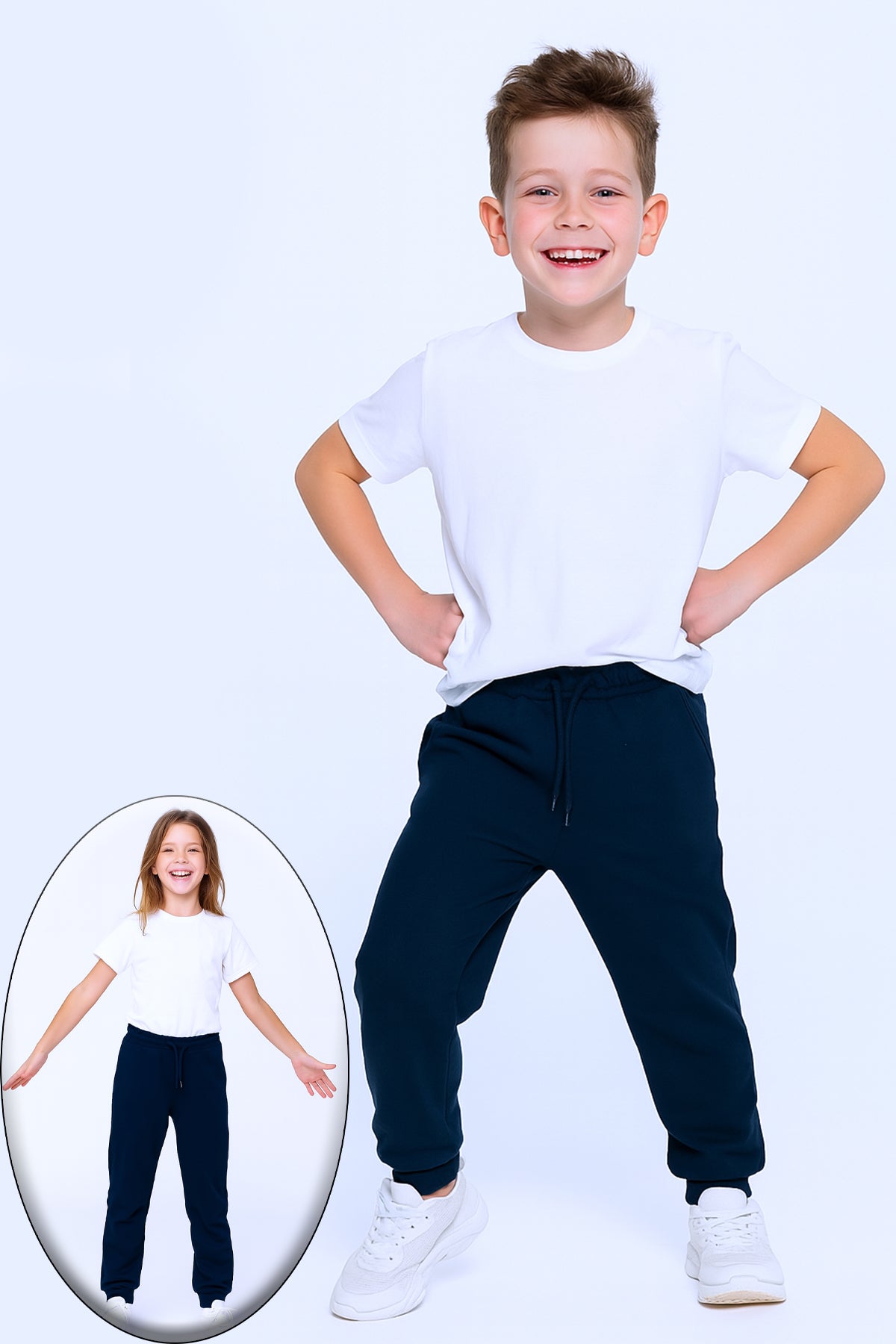 ÇOCUK UNİSEX OKUL EŞOFMAN ALTI RİBANALI C8