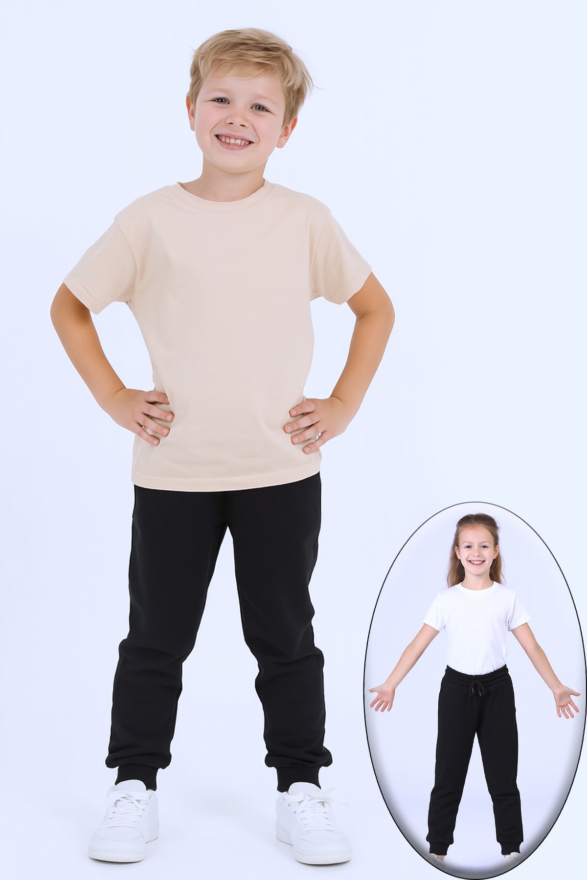 ÇOCUK UNİSEX OKUL EŞOFMAN ALTI RİBANALI C8