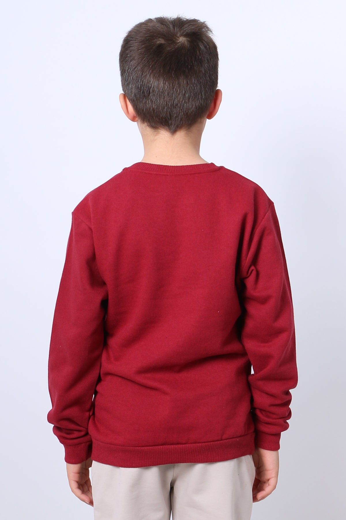 ERKEK ÇOCUK ŞARDONLU SWEAT MOOD NAKIŞ DETAYLI RİBANALI E35