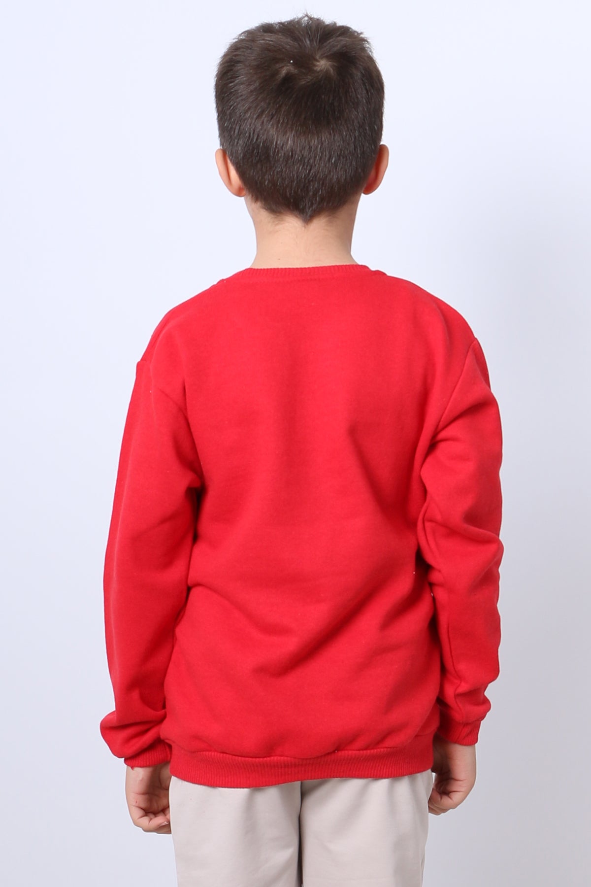 ERKEK ÇOCUK ŞARDONLU SWEAT MOOD NAKIŞ DETAYLI RİBANALI E35