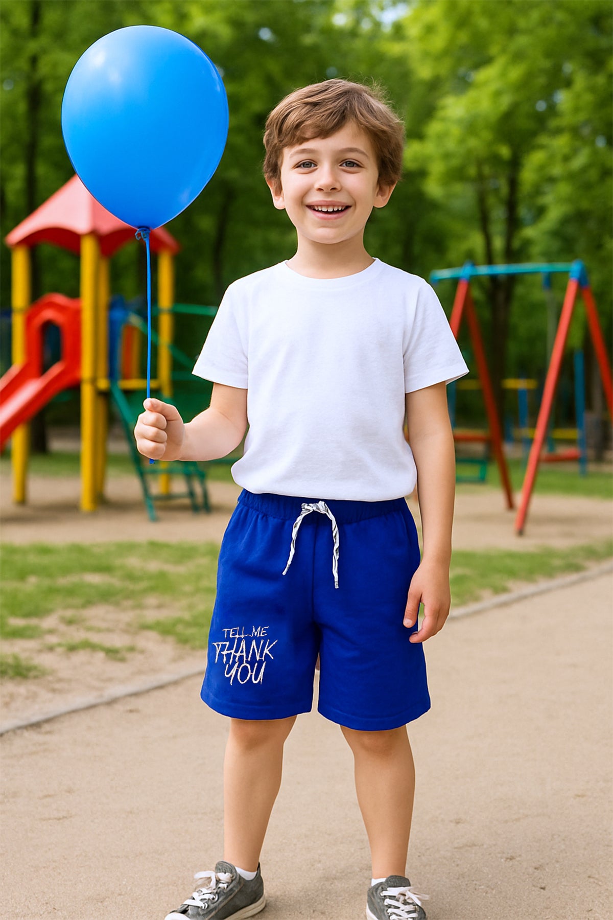 ERKEK ÇOCUK ŞORT CEPLİ DÜZ RENK YAZI BASKILI F29