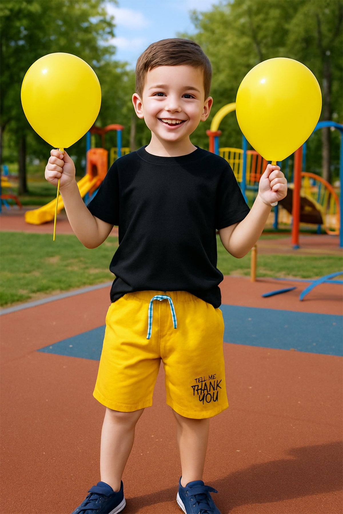 ERKEK ÇOCUK ŞORT CEPLİ DÜZ RENK YAZI BASKILI F29