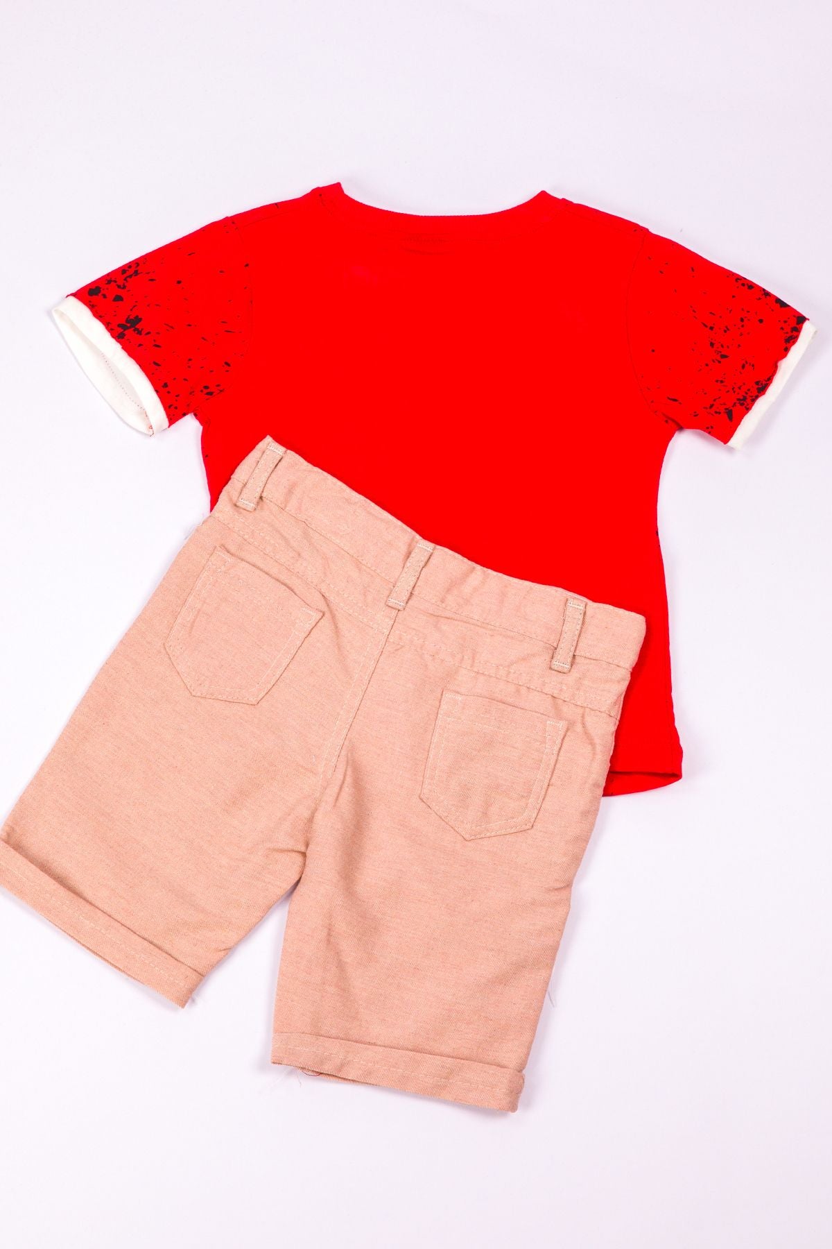 Erkek Çocuk Şortlu Takim Baskili A49 HCM00049