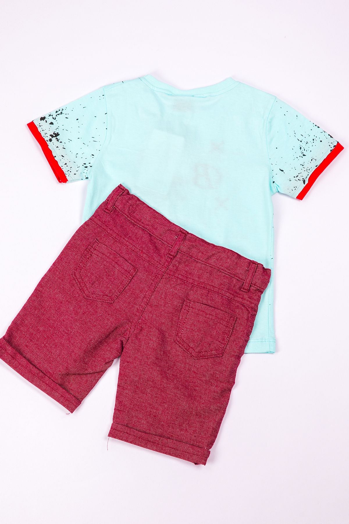 Erkek Çocuk Şortlu Takim Baskili A49 HCM00049