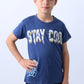 ERKEK ÇOCUK TİŞÖRT STAY COOL BASKILI BİSİKLET YAKA F18