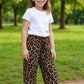 KIZ ÇOCUK ALT LEOPAR GENİŞ PAÇA DESENLİ C5
