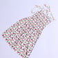 KIZ ÇOCUK ASKILI ELBİSE ÇİÇEK DESENLİ B35 HCM00119