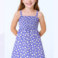 KIZ ÇOCUK ASKILI ELBİSE ÇİÇEK DESENLİ B35 HCM00119