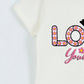 KIZ ÇOCUK TSHİRT LOVE BASKILI BİSİKLET YAKA E26
