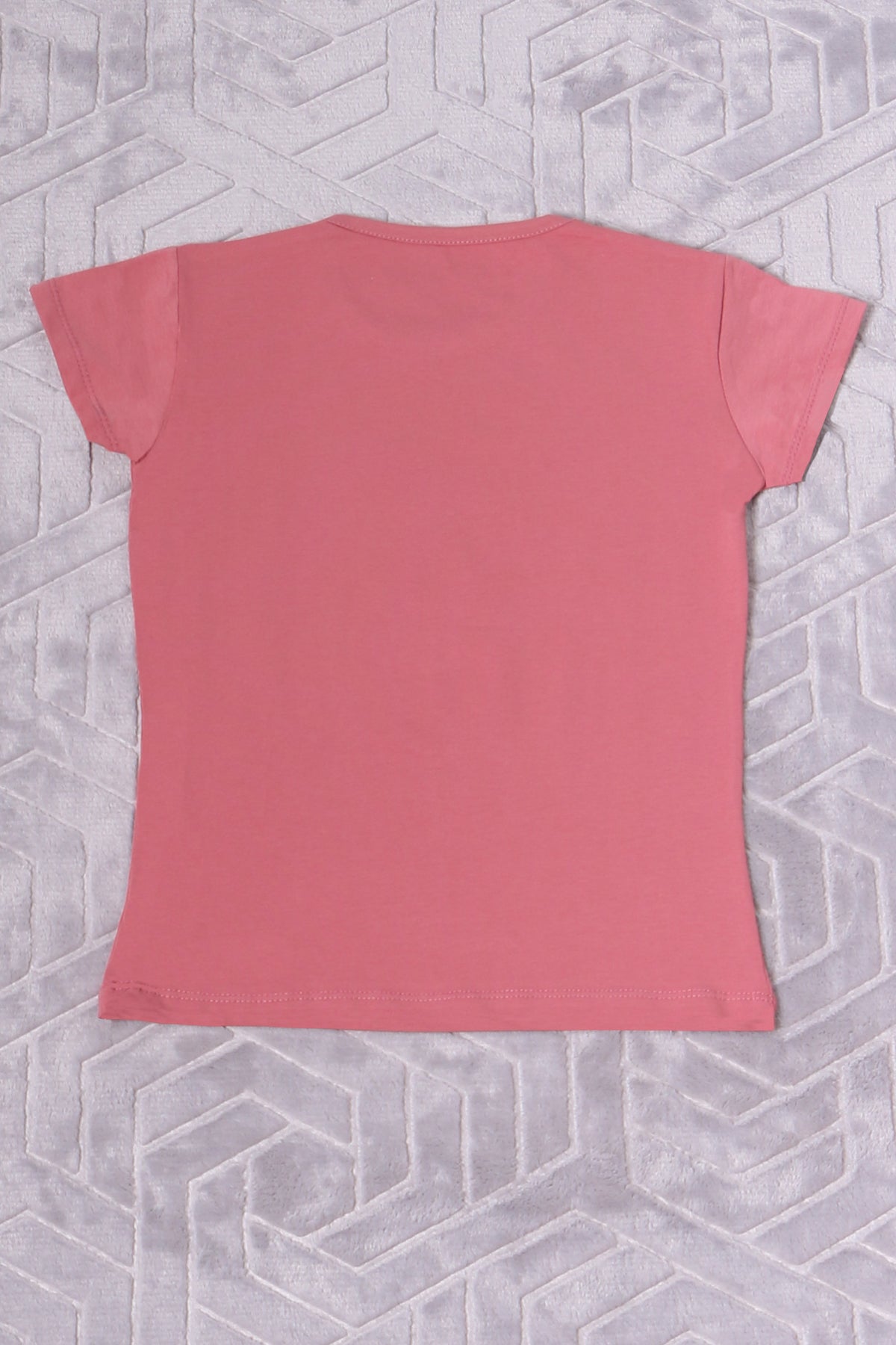 KIZ ÇOCUK TSHİRT PİSTACHİO BASKILI BİSİKLET YAKA E2